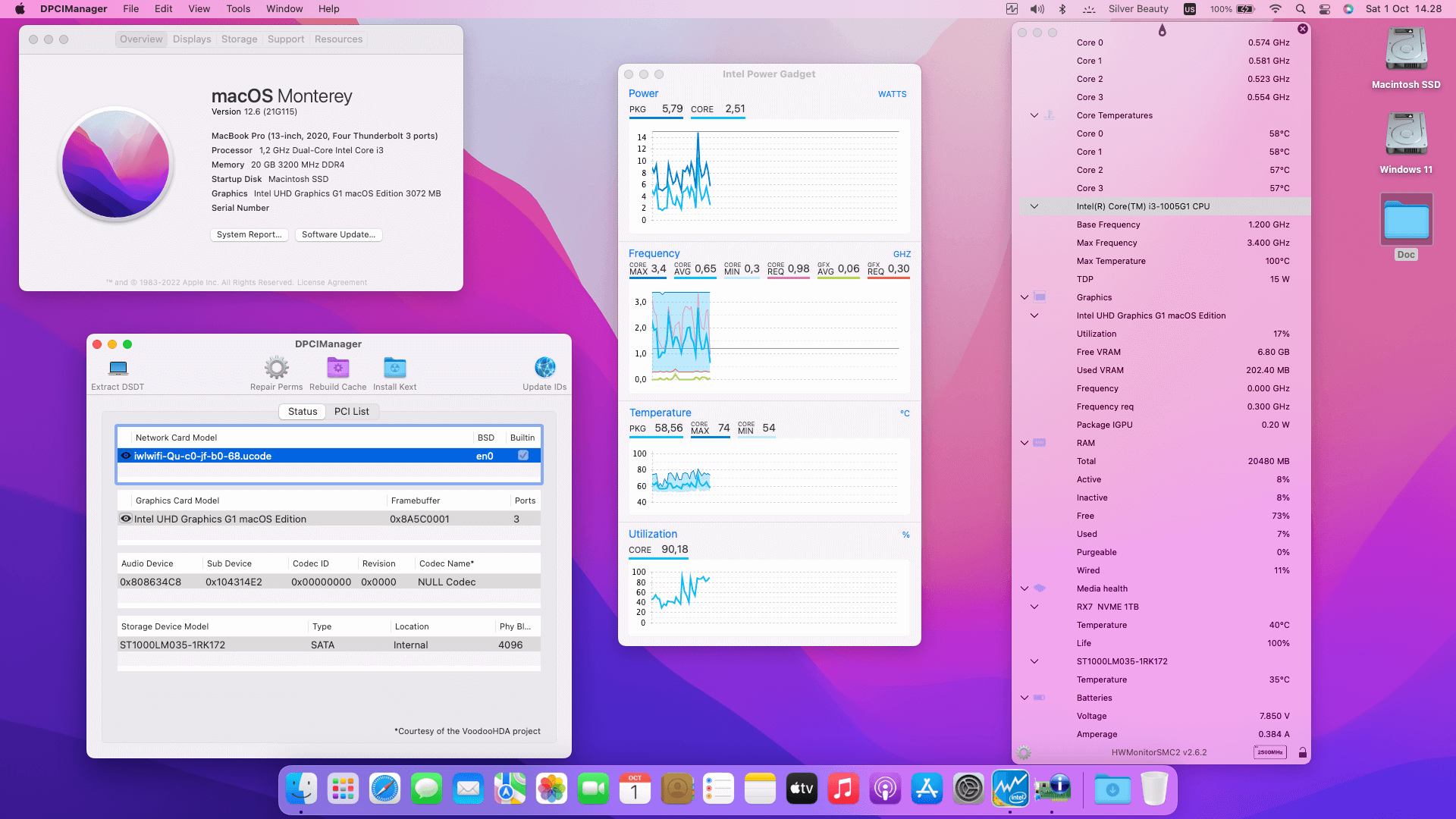 Success Hackintosh macOS Monterey 12.6 Build 21G115 in Asus VivoBook A416JAO-FHD326